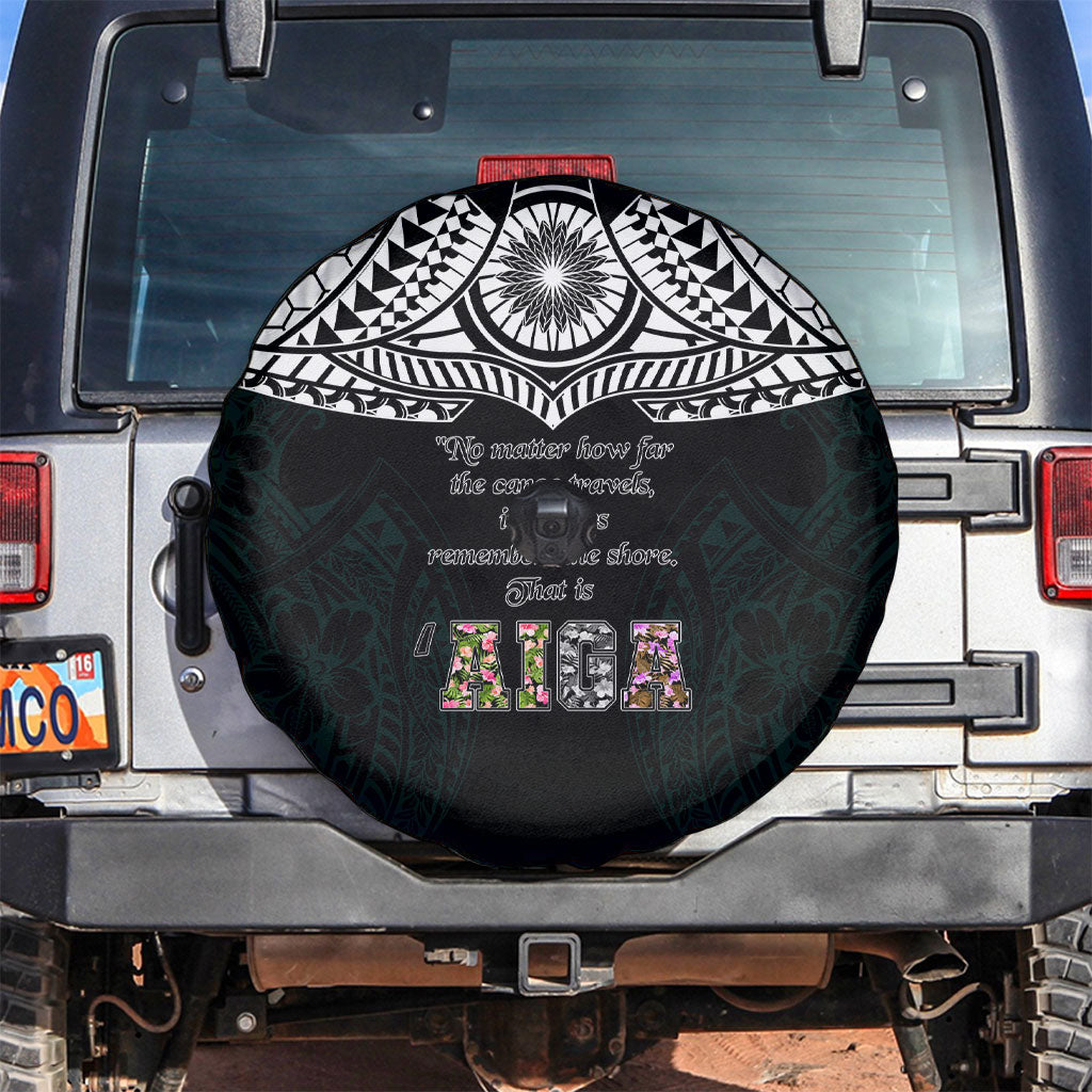AIGA Always In Gods Arms Samoa Spare Tire Cover Polynesian Tribal Tattoo Art Family Heritage Faith