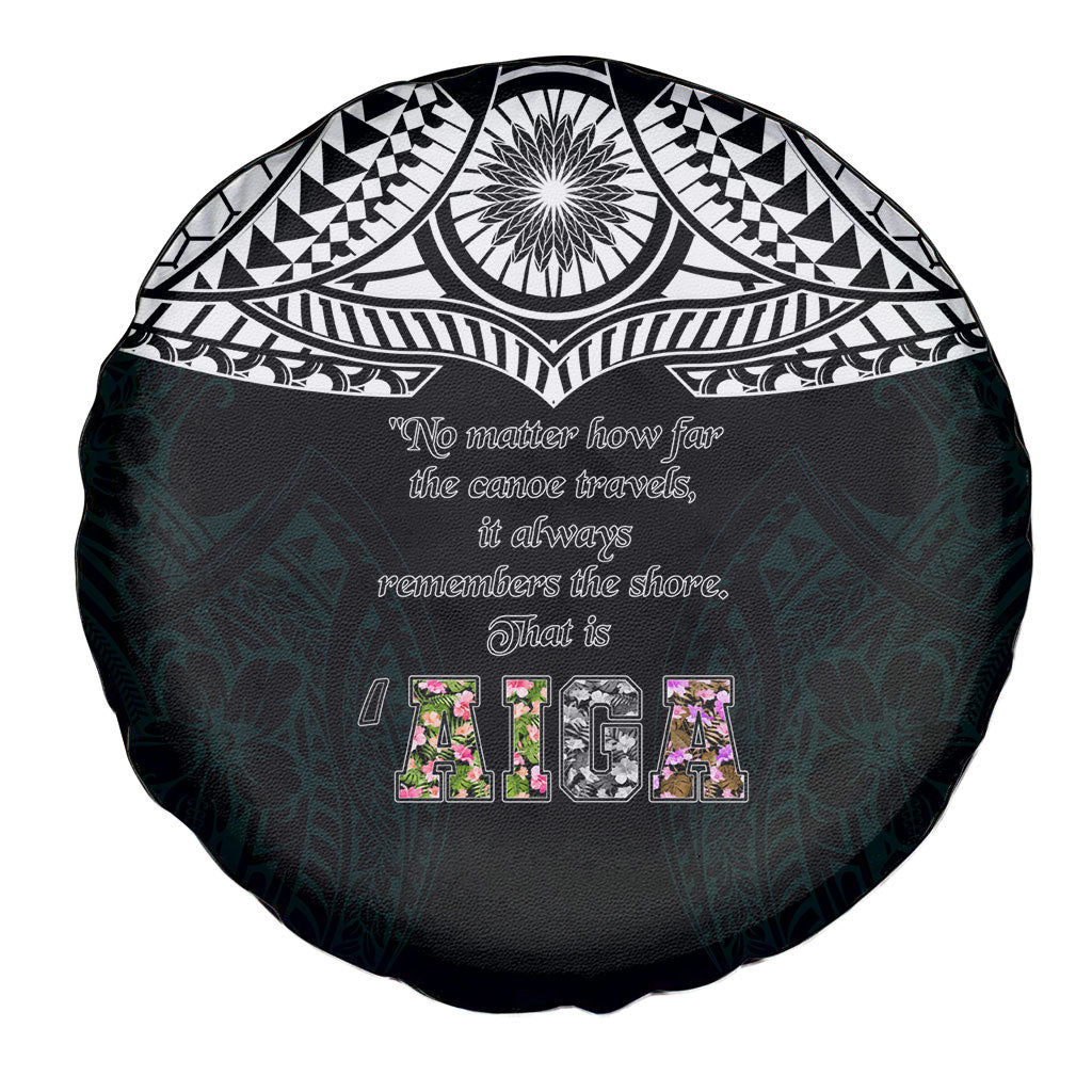 AIGA Always In Gods Arms Samoa Spare Tire Cover Polynesian Tribal Tattoo Art Family Heritage Faith
