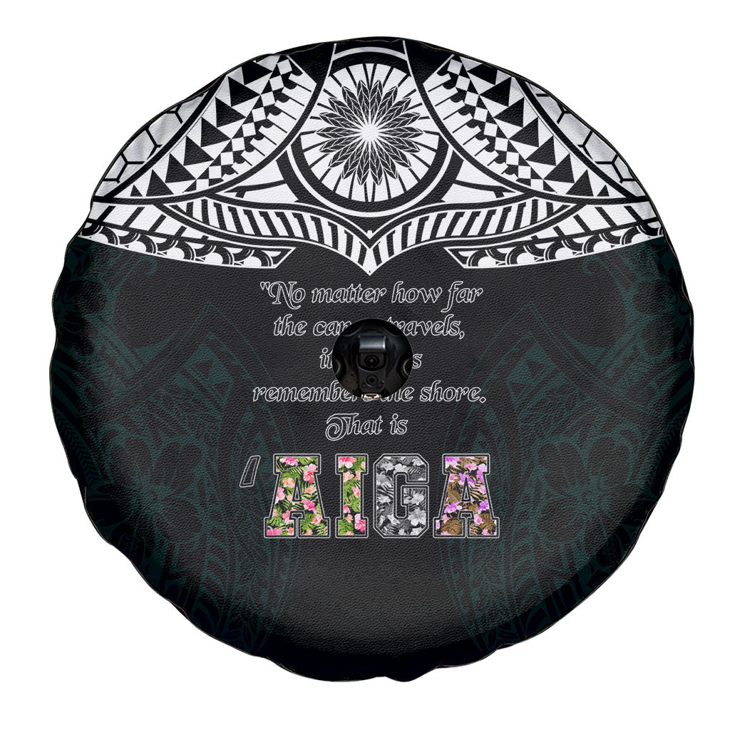 AIGA Always In Gods Arms Samoa Spare Tire Cover Polynesian Tribal Tattoo Art Family Heritage Faith