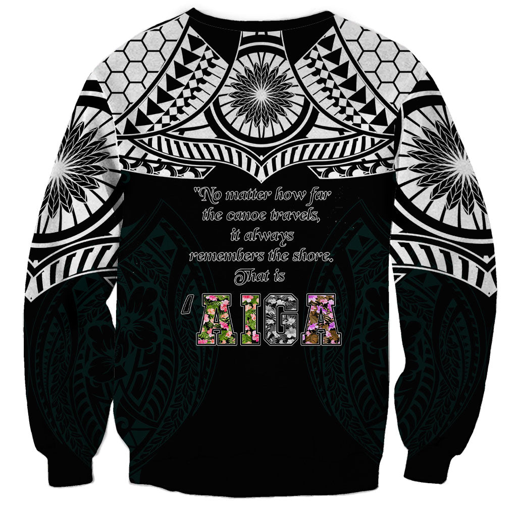 AIGA Always In Gods Arms Samoa Sweatshirt Polynesian Tribal Tattoo Art Family Heritage Faith