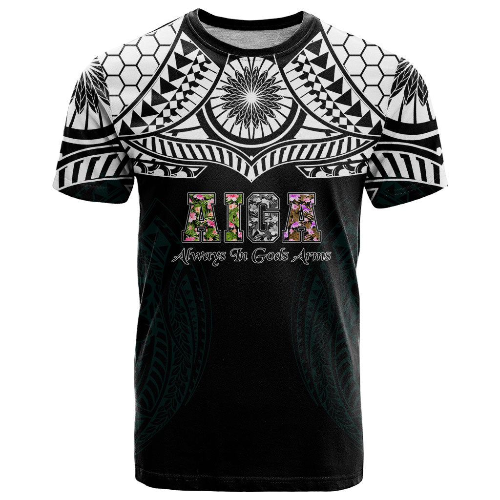 AIGA Always In Gods Arms Samoa T Shirt Polynesian Tribal Tattoo Art Family Heritage Faith