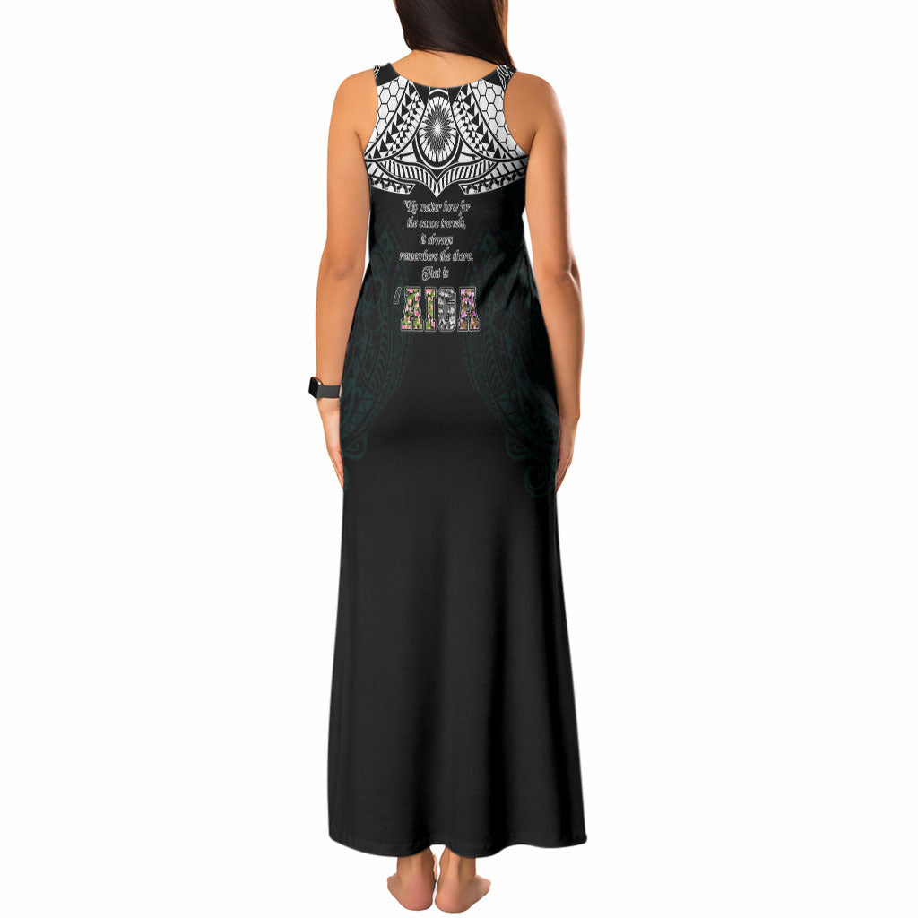 AIGA Always In Gods Arms Samoa Tank Maxi Dress Polynesian Tribal Tattoo Art Family Heritage Faith