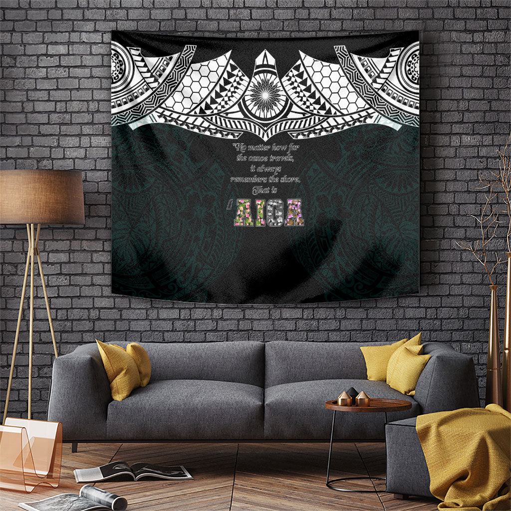AIGA Always In Gods Arms Samoa Tapestry Polynesian Tribal Tattoo Art Family Heritage Faith