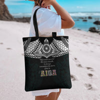 AIGA Always In Gods Arms Samoa Tote Bag Polynesian Tribal Tattoo Art Family Heritage Faith