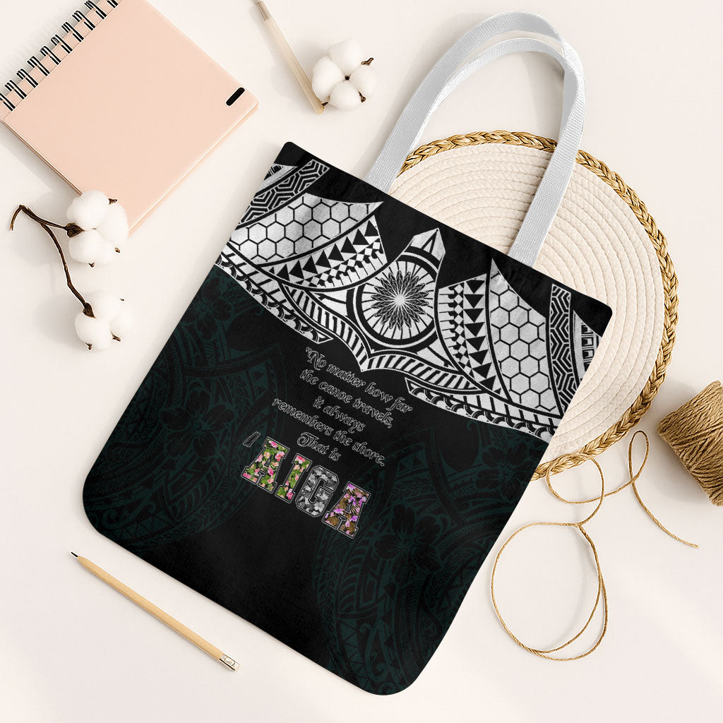 AIGA Always In Gods Arms Samoa Tote Bag Polynesian Tribal Tattoo Art Family Heritage Faith