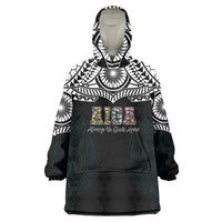 AIGA Always In Gods Arms Samoa Wearable Blanket Hoodie Polynesian Tribal Tattoo Art Family Heritage Faith