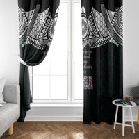 AIGA Always In Gods Arms Samoa Window Curtain Polynesian Tribal Tattoo Art Family Heritage Faith