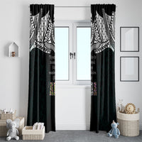 AIGA Always In Gods Arms Samoa Window Curtain Polynesian Tribal Tattoo Art Family Heritage Faith