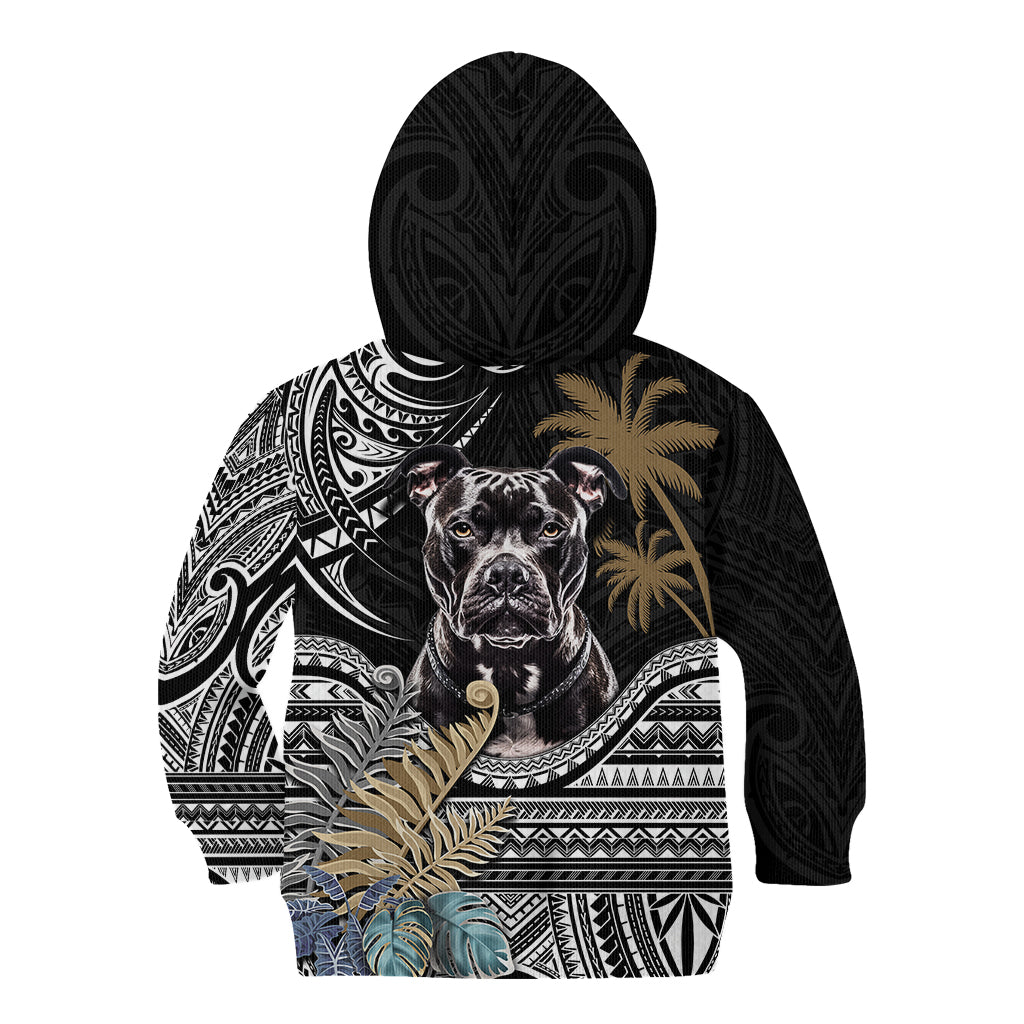 Polynesian Pitbull Kid Hoodie Polynesian Pattern And Pitbull TS04 - Polynesian Pride