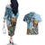 Polynesian Greyhound Couples Matching Off The Shoulder Long Sleeve Dress and Hawaiian Shirt Polynesian Pattern And Greyhound TS04 - Polynesian Pride