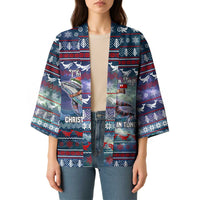 Tonga Christmas Kimono with Singing Whale Ocean Scene National Coat of Arms - Polynesian Pride