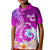 Hawaii Plumeria Flower Kid Polo Shirt Plumeria FLowers And Polynesian Pattern TS04 Kid Gradient - Polynesian Pride