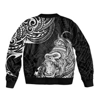 Hawaii Polynesian Sleeve Zip Bomber Jacket Gorila Tatoo Polynesian Style TS04 - Polynesian Pride