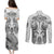 Hawaii Polynesian Couples Matching Puletasi Dress and Long Sleeve Button Shirts Warrior symbol TS04 - Polynesian Pride