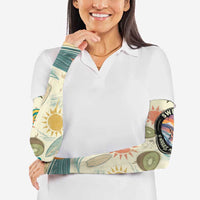 NZ Slang Sweet As Kiwi Shaka Sign Arm Sleeves New Zealand Surfboards Sun and Tropical Beach Retro