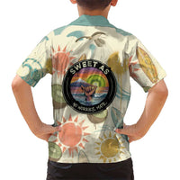 NZ Slang Sweet As Kiwi Shaka Sign Family Matching Tank Maxi Dress and Hawaiian Shirt New Zealand Surfboards Sun and Tropical Beach Retro TS04 - Polynesian Pride