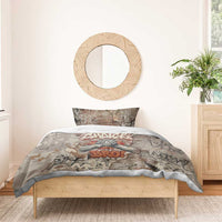 Choice Bro Graffiti Handshake Bedding Set New Zealand Slang Fern Brick Wall and Urban Street Art