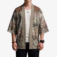 Choice Bro Graffiti Handshake Kimono New Zealand Slang Fern Brick Wall and Urban Street Art