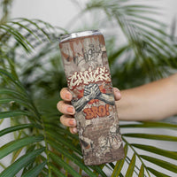 Choice Bro Graffiti Handshake Skinny Tumbler New Zealand Slang Fern Brick Wall and Urban Street Art