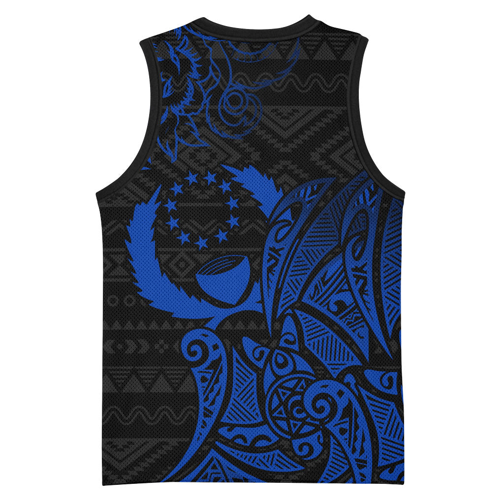 Pohnpei Federated States Of Micronesia Basketball Jersey Polynesian Tribal Heritage Art With Blue Island Tattoo Patterns