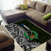 Pohnpei Federated States Of Micronesia Area Rug Polynesian Tribal Heritage Art With Kaselehlie State Seal