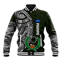 Pohnpei Federated States Of Micronesia Baseball Jacket Polynesian Tribal Heritage Art With Kaselehlie State Seal