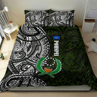 Pohnpei Federated States Of Micronesia Bedding Set Polynesian Tribal Heritage Art With Kaselehlie State Seal