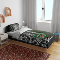 Pohnpei Federated States Of Micronesia Bedding Set Polynesian Tribal Heritage Art With Kaselehlie State Seal