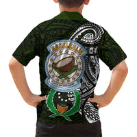 Pohnpei Federated States Of Micronesia Kid Hawaiian Shirt Polynesian Tribal Heritage Art With Kaselehlie State Seal