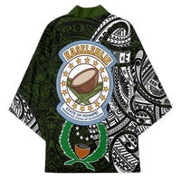 Pohnpei Federated States Of Micronesia Kimono Polynesian Tribal Heritage Art With Kaselehlie State Seal