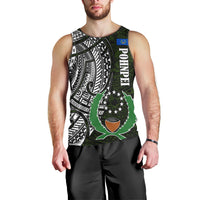 Pohnpei Federated States Of Micronesia Men Tank Top Polynesian Tribal Heritage Art With Kaselehlie State Seal