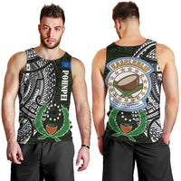 Pohnpei Federated States Of Micronesia Men Tank Top Polynesian Tribal Heritage Art With Kaselehlie State Seal
