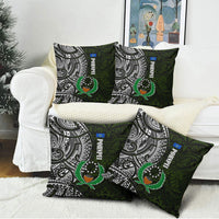 Pohnpei Federated States Of Micronesia Pillow Cover Polynesian Tribal Heritage Art With Kaselehlie State Seal