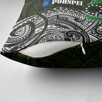 Pohnpei Federated States Of Micronesia Pillow Cover Polynesian Tribal Heritage Art With Kaselehlie State Seal