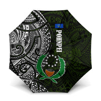 Pohnpei Federated States Of Micronesia Umbrella Polynesian Tribal Heritage Art With Kaselehlie State Seal