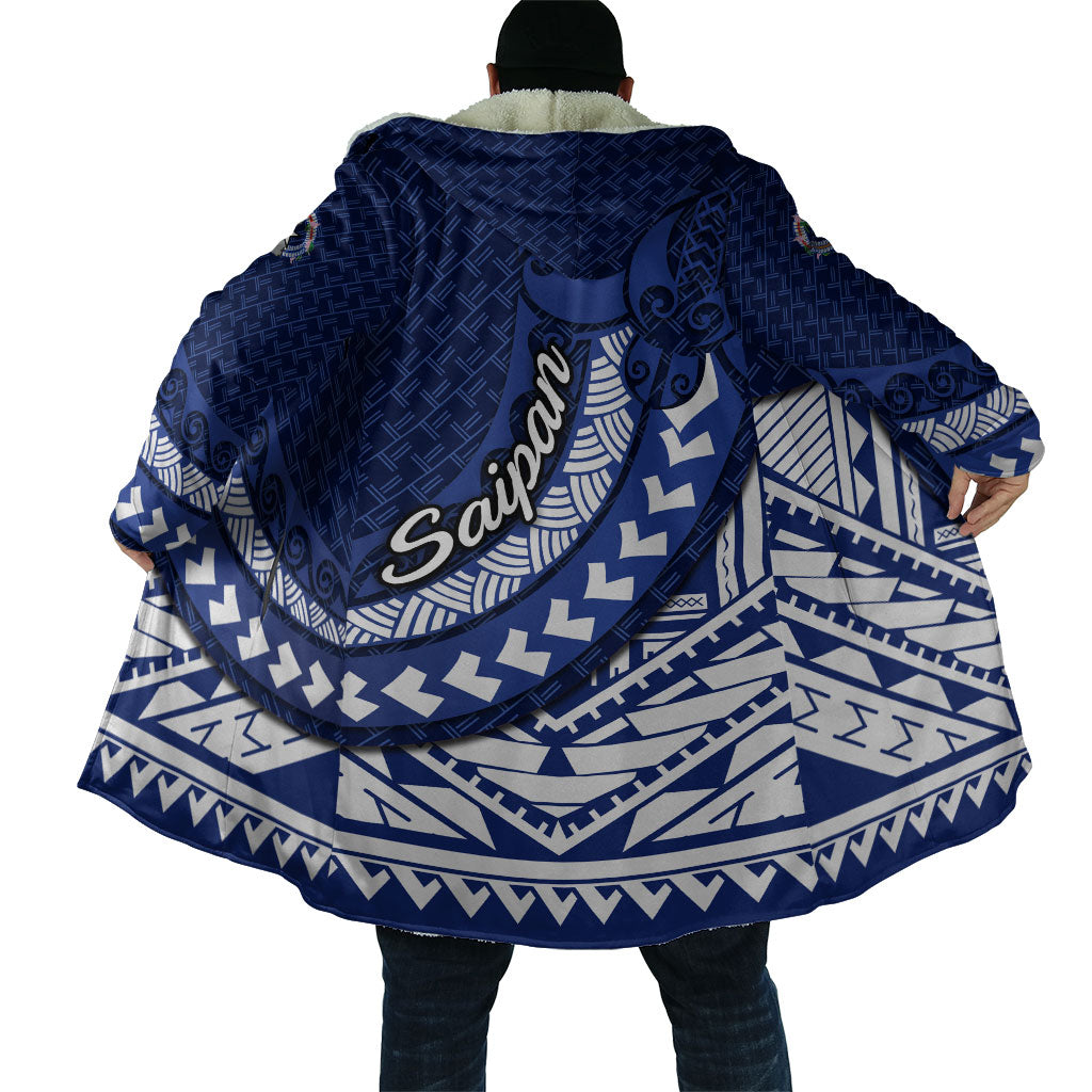 Northern Mariana Islands Saipan Cloak Polynesian Tribal Pattern - Commonwealth Seal Art