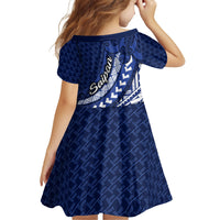 Northern Mariana Islands Saipan Family Matching Off The Shoulder Long Sleeve Dress and Hawaiian Shirt Polynesian Tribal Pattern - Commonwealth Seal Art