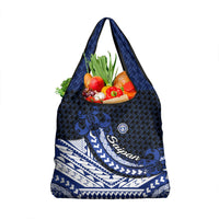 Northern Mariana Islands Saipan Grocery Bag Polynesian Tribal Pattern - Commonwealth Seal Art