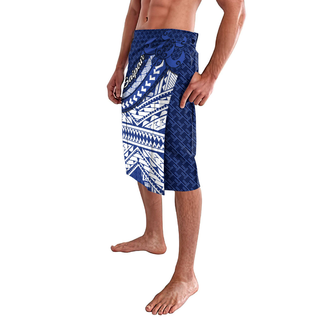Northern Mariana Islands Saipan Lavalava Polynesian Tribal Pattern - Commonwealth Seal Art