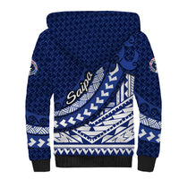 Northern Mariana Islands Saipan Sherpa Hoodie Polynesian Tribal Pattern - Commonwealth Seal Art TS04 - Polynesian Pride