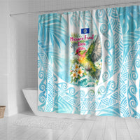 Saipan CMNI Shower Curtain Polynesian Northern Mariana Islands Fruit Dove Watercolor