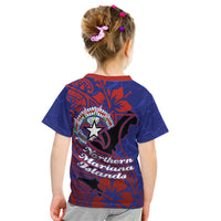 Saipan Northern Mariana Islands Kid T Shirt Polynesian Tribal Tattoo Art With Hibiscus Flowers And Seal