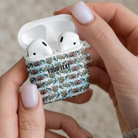 Personalized Masefau American Samoa AirPods Case Vintage Whale Hibiscus Ocean Waves