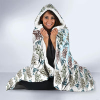 Personalized Masefau American Samoa Hooded Blanket Vintage Whale Hibiscus Ocean Waves