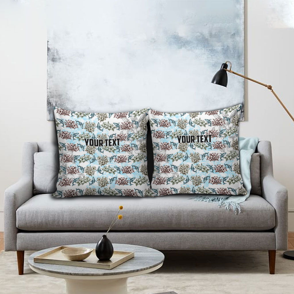 Personalized Masefau American Samoa Pillow Cover Vintage Whale Hibiscus Ocean Waves