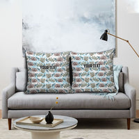 Personalized Masefau American Samoa Pillow Cover Vintage Whale Hibiscus Ocean Waves