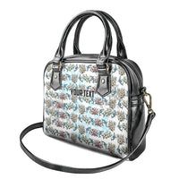 Personalized Masefau American Samoa Shoulder Handbag Vintage Whale Hibiscus Ocean Waves