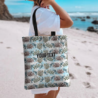 Personalized Masefau American Samoa Tote Bag Vintage Whale Hibiscus Ocean Waves