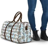 Personalized Masefau American Samoa Travel Bag Vintage Whale Hibiscus Ocean Waves