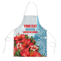 Personalized American Samoa Masefau Apron Hibiscus Tropical Floral Whale Polynesian Tribal Pattern